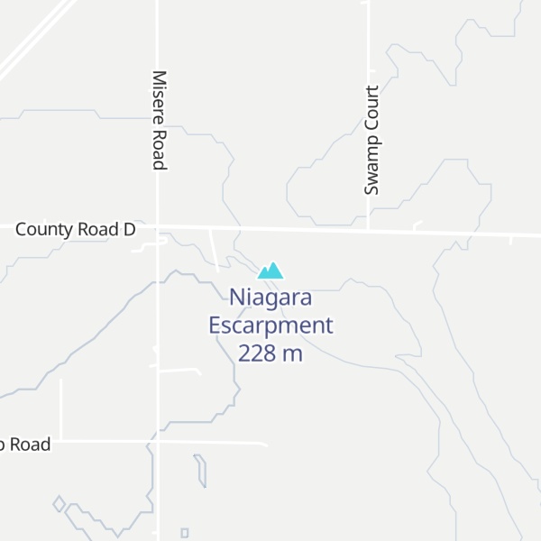 Map of Niagara Escarpment