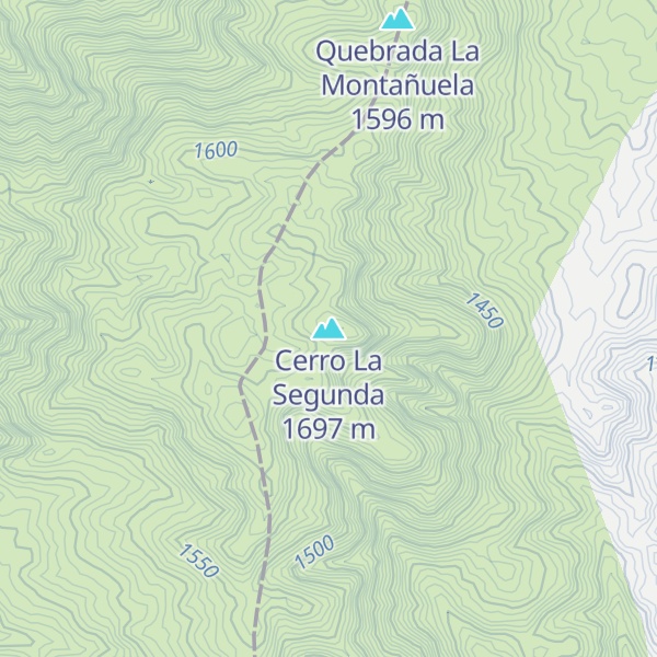 Map of Cerro La Segunda