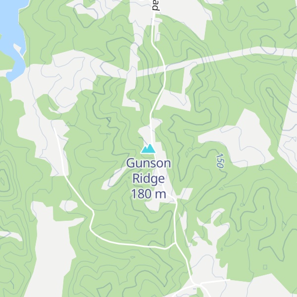 Map of Gunson Ridge