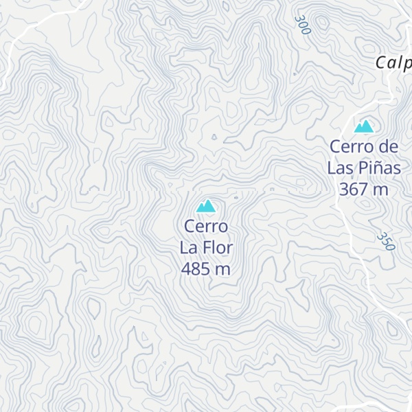 Map of Cerro La Flor