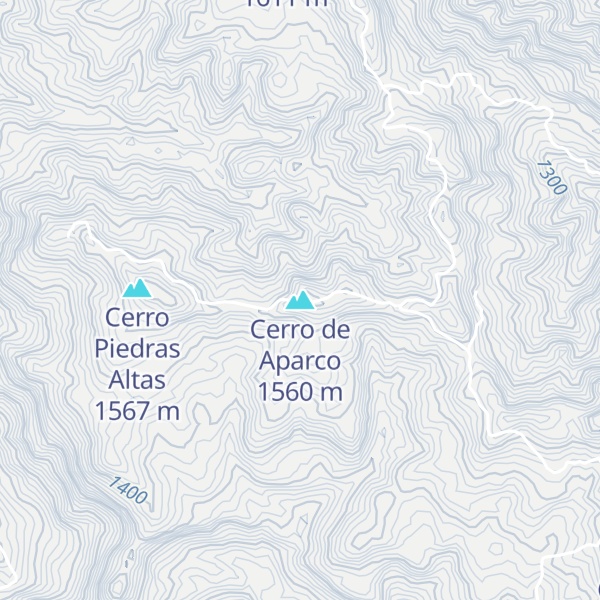 Map of Cerro de Aparco
