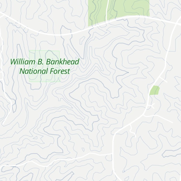 Map of Bald Rock