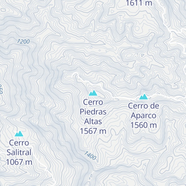 Map of Cerro Piedras Altas