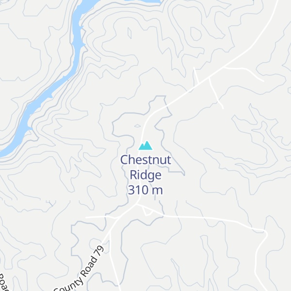 Map of Chestnut Ridge