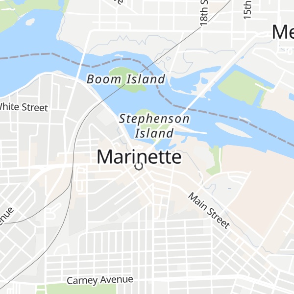 Map of Marinette Welcome Center