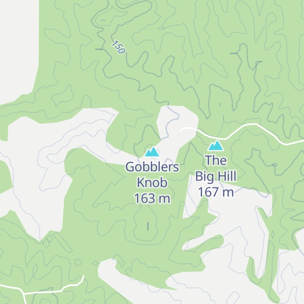 Map of Gobblers Knob