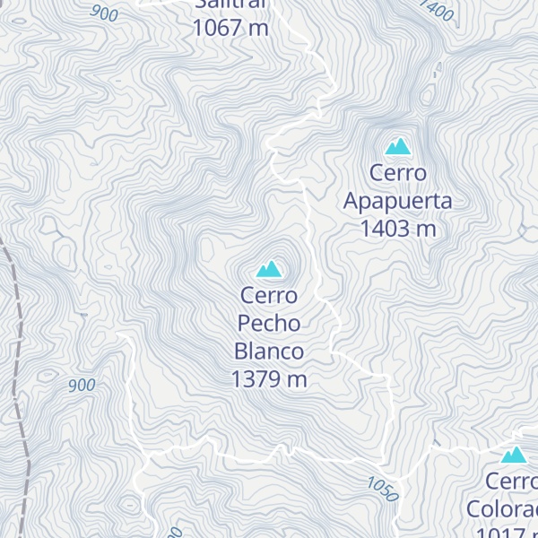 Map of Cerro Pecho Blanco
