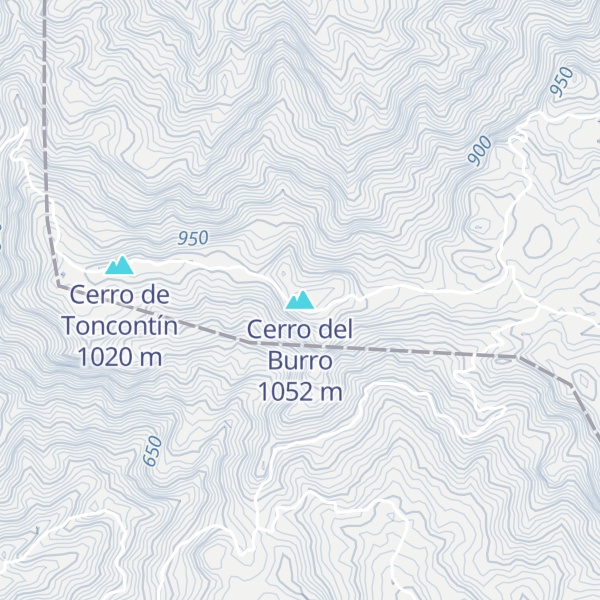 Map of Cerro del Burro