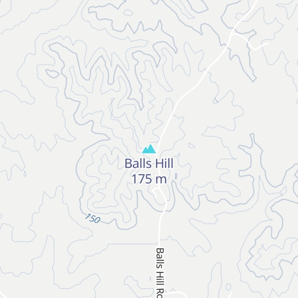 Map of Balls Hill