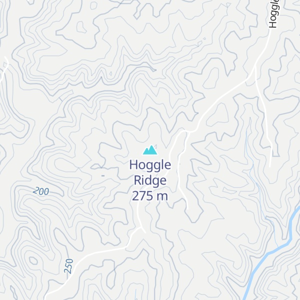 Map of Hoggle Ridge