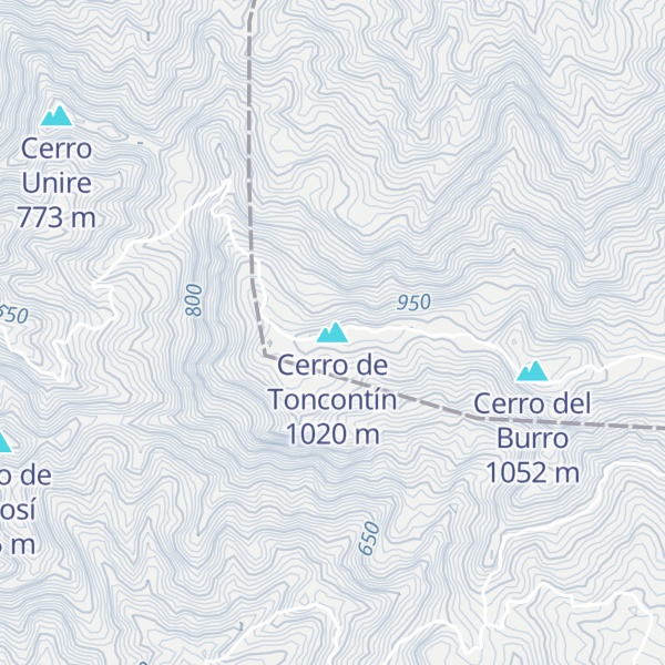 Map of Cerro de Toncontín