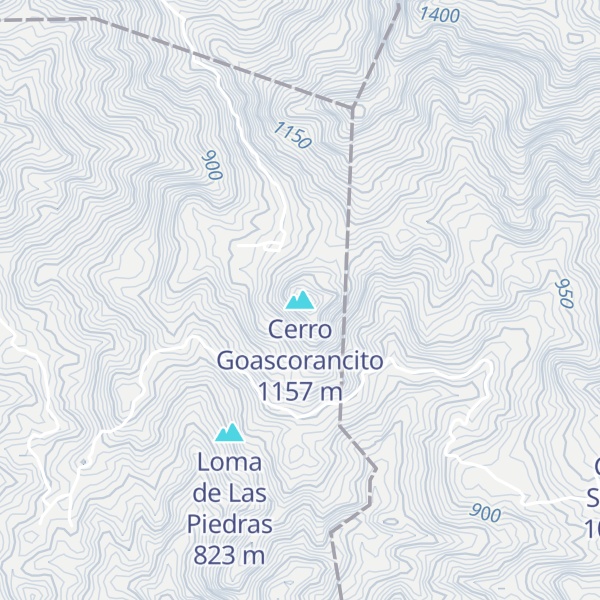 Map of Cerro Goascorancito