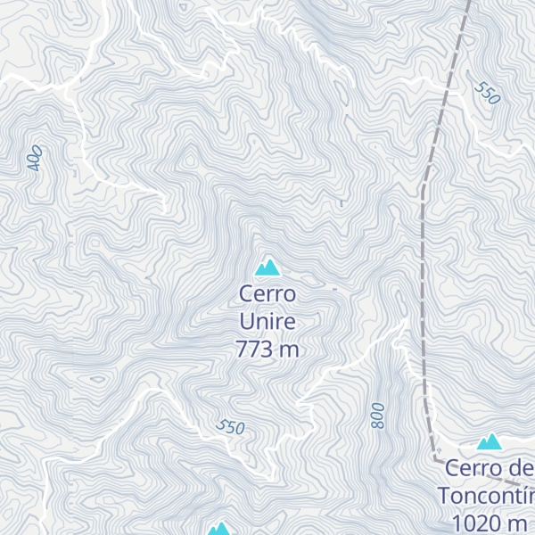 Map of Cerro Unire