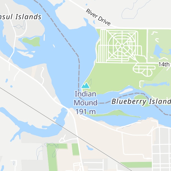Map of Indian Mound