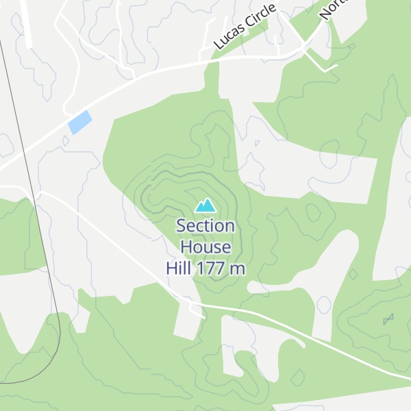 Map of Section House Hill