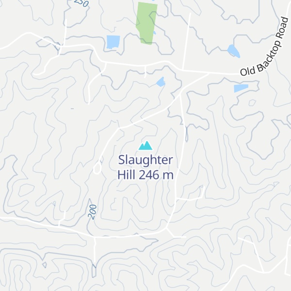 Map of Slaughter Hill