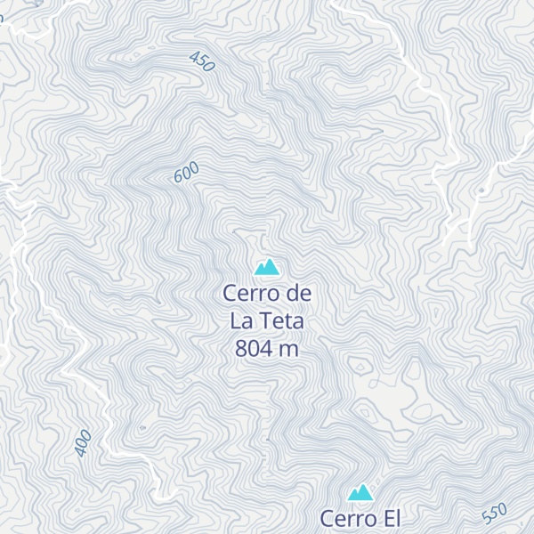 Map of Cerro de La Teta