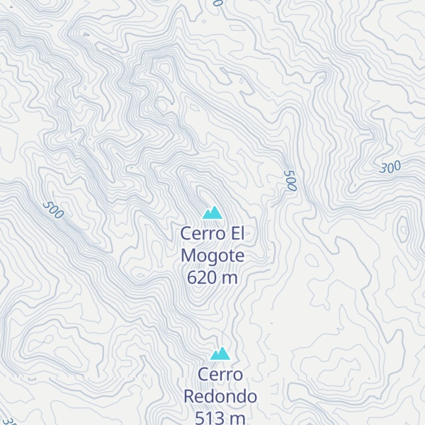 Map of Cerro El Mogote
