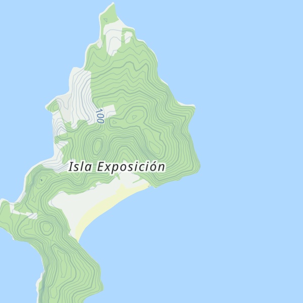 Map of Cerro Exposición