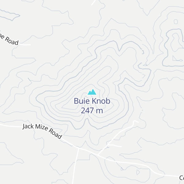 Map of Buie Knob