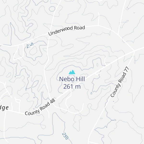 Map of Nebo Hill