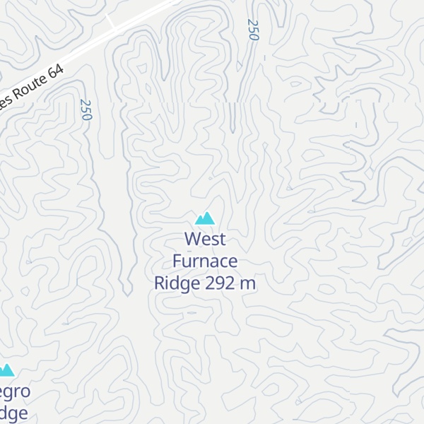 Map of East Furnace Ridge