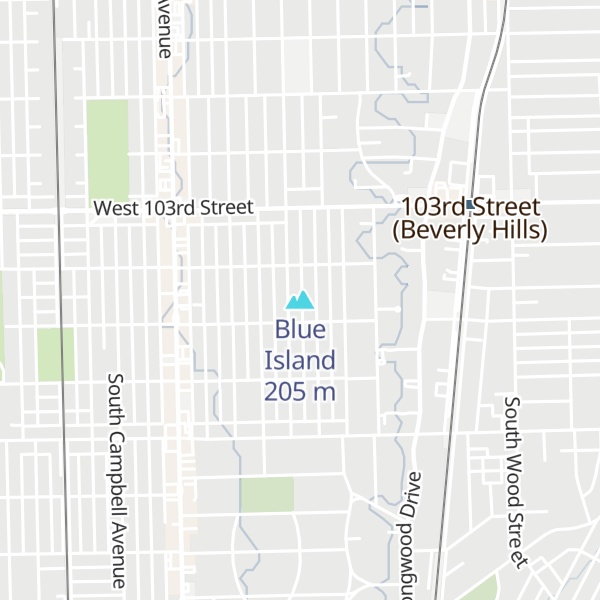 Map of Blue Island