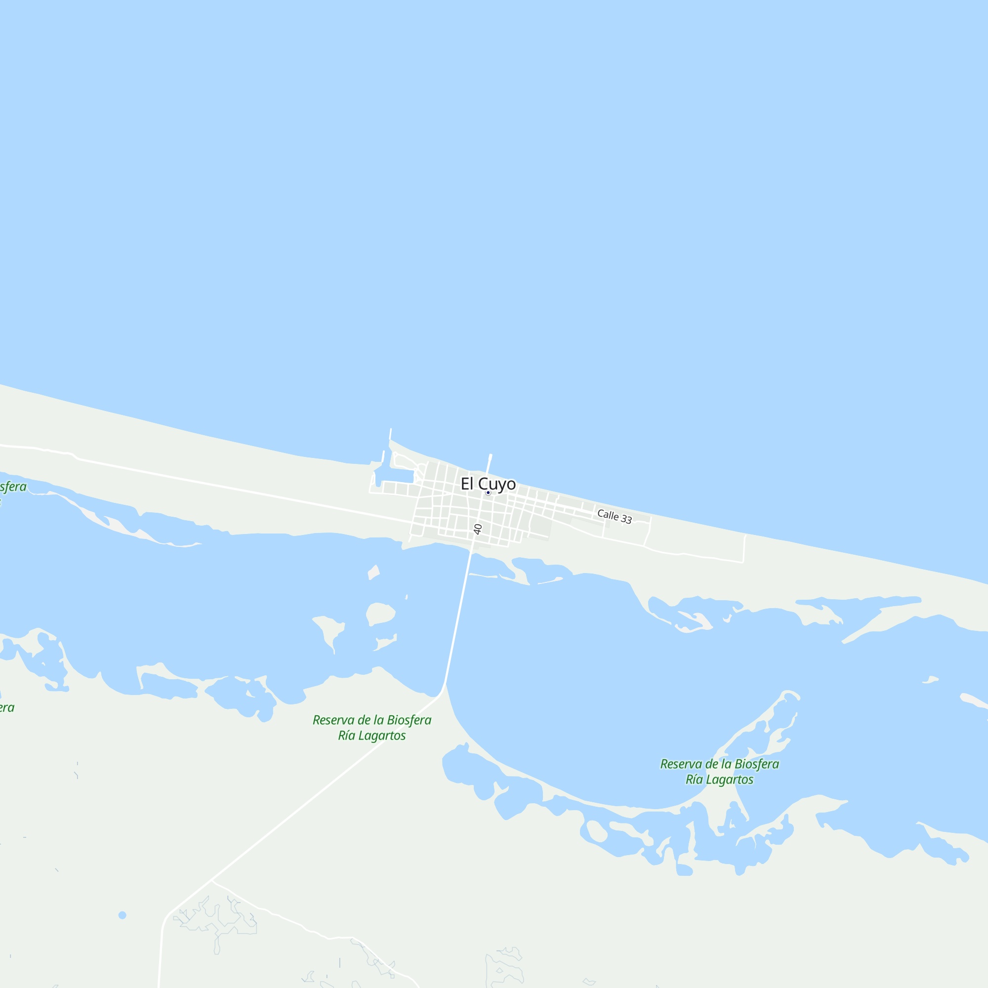Cabañas del mar map
