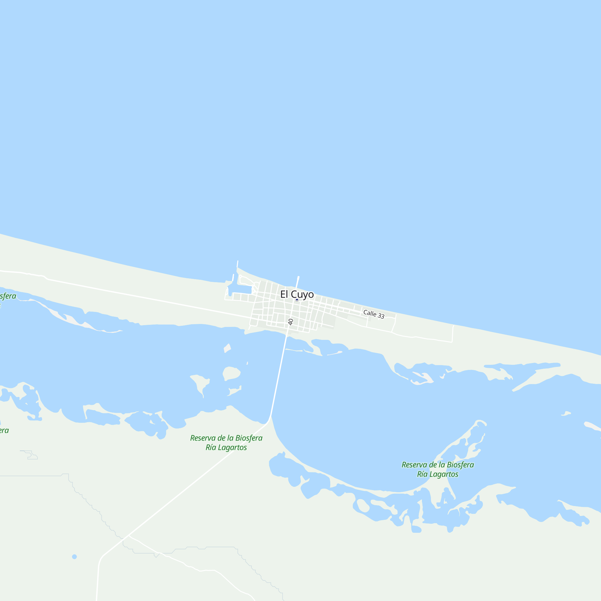 Cabañas del mar map
