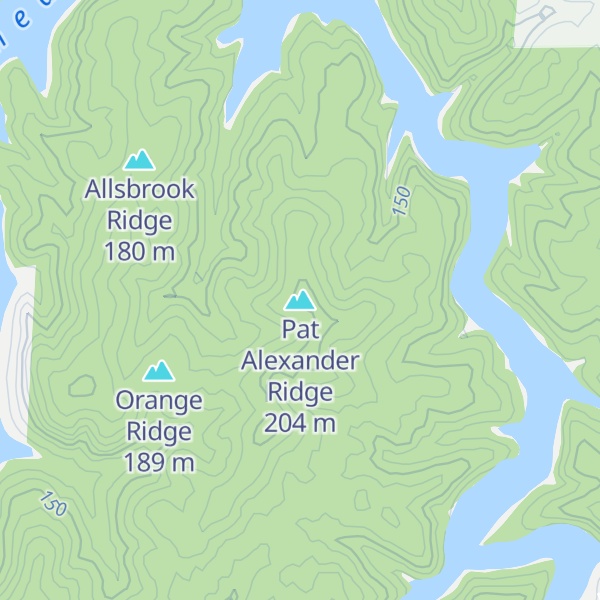 Map of Pat Alexander Ridge