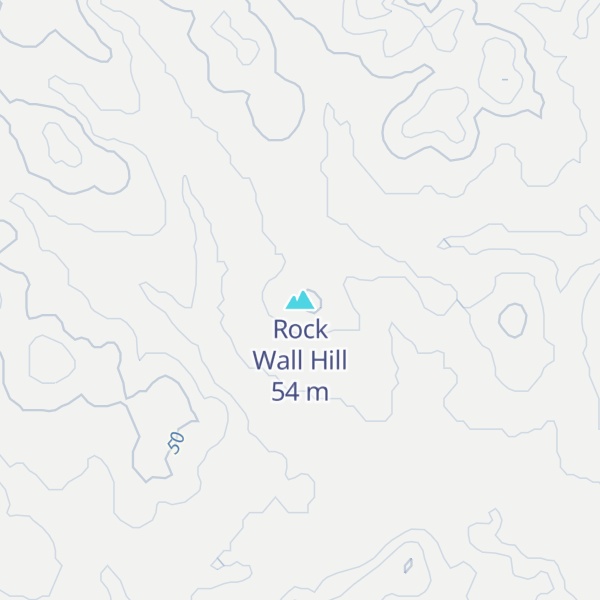 Map of Rock Wall Hill