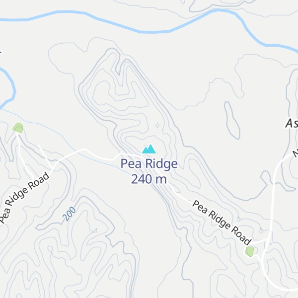 Map of Pea Ridge
