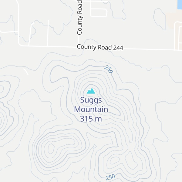 Map of Suggs Mountain