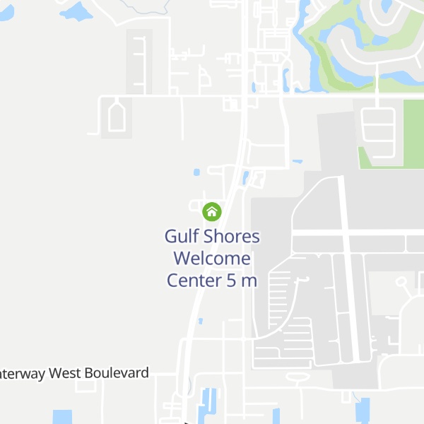 Map of Gulf Shores Welcome Center