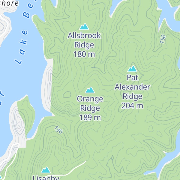 Map of Orange Ridge