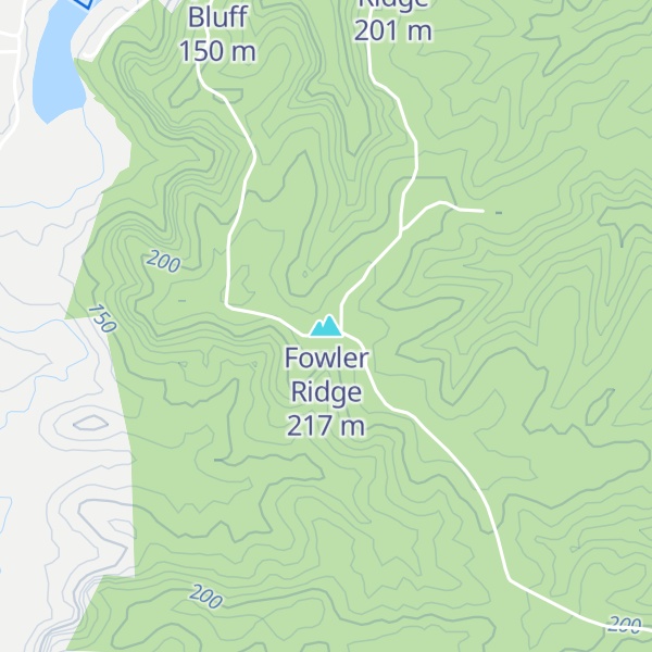 Map of Fowler Ridge