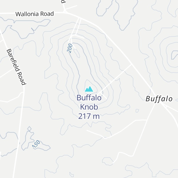 Map of Buffalo Knob