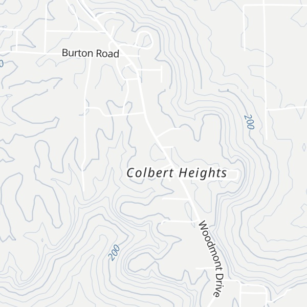 Map of Colbert Mountain