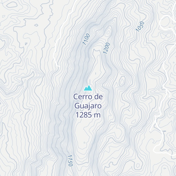 Map of Cerro de Guajaro