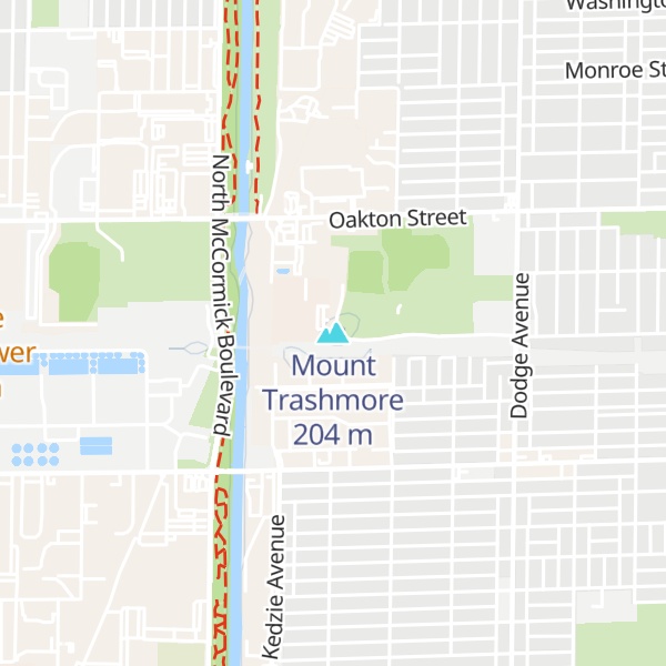 Map of Mount Trashmore