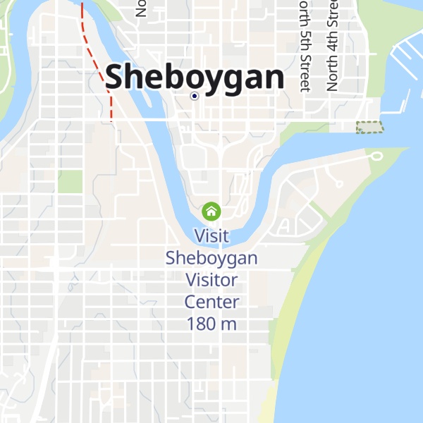 Map of Visit Sheboygan Visitor Center