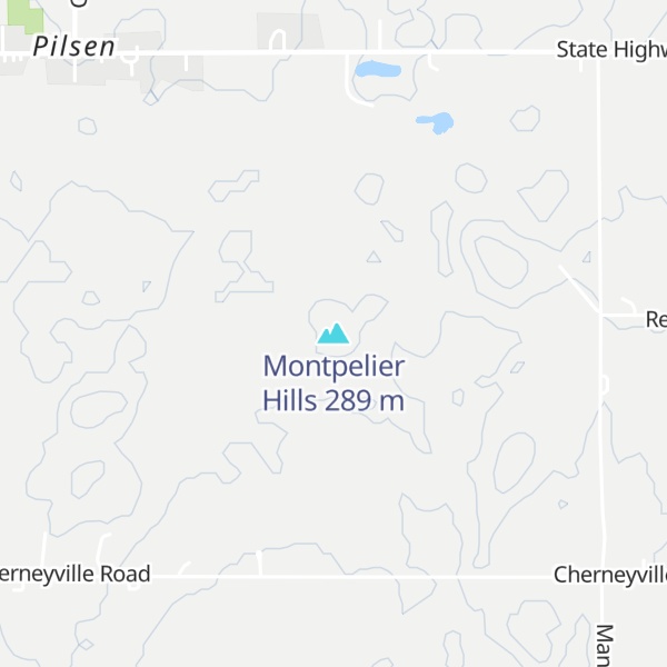 Map of Montpelier Hills