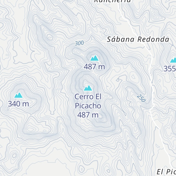Map of Cerro El Picacho