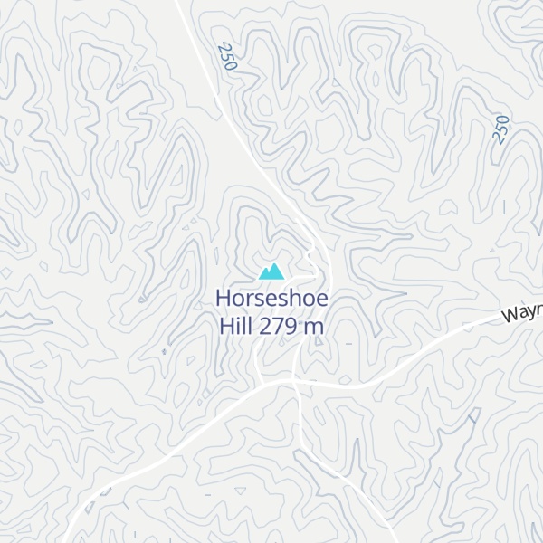 Map of Horseshoe Hill