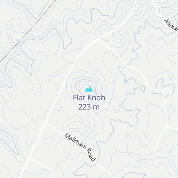 Map of Flat Knob