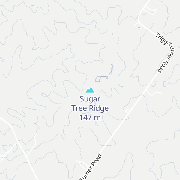 Map of Sugar Tree Ridge