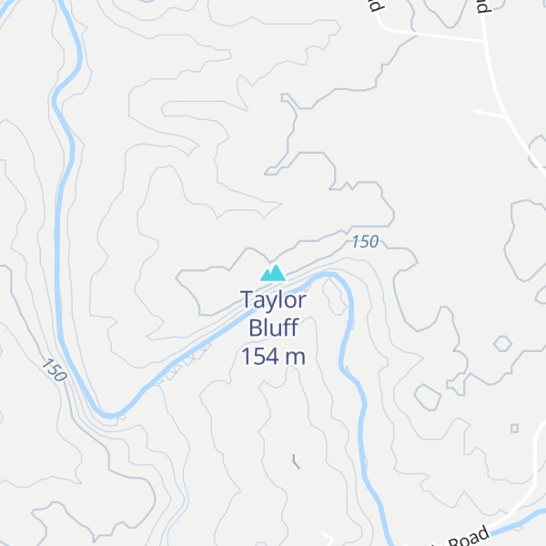 Map of Taylor Bluff