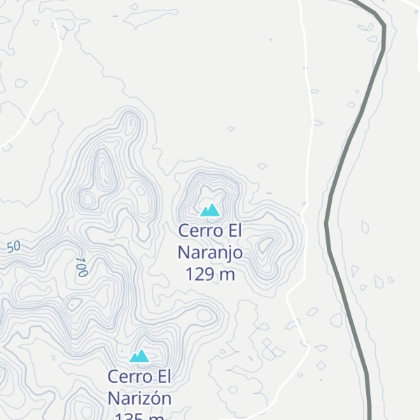 Map of Cerro El Naranjo