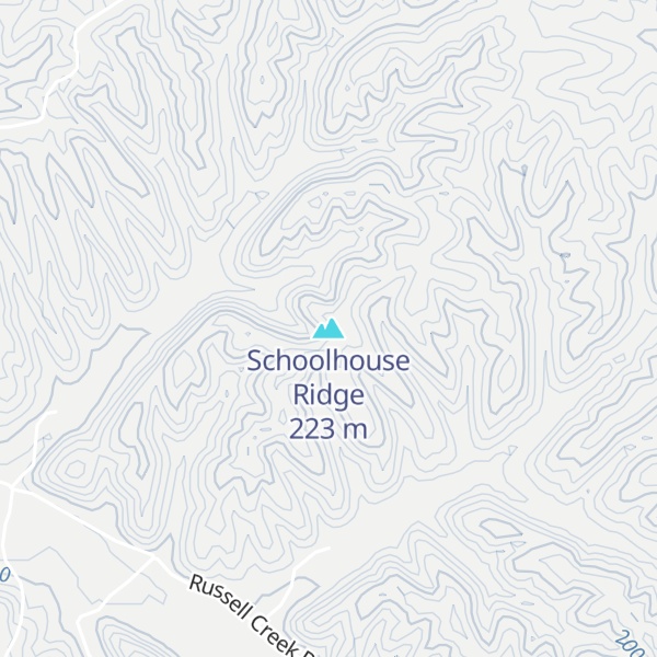 Map of Schoolhouse Ridge