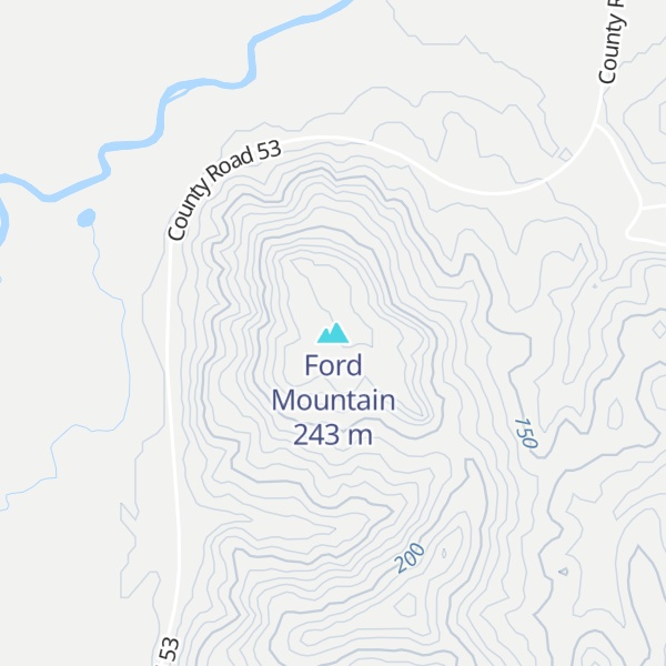 Map of Ford Mountain